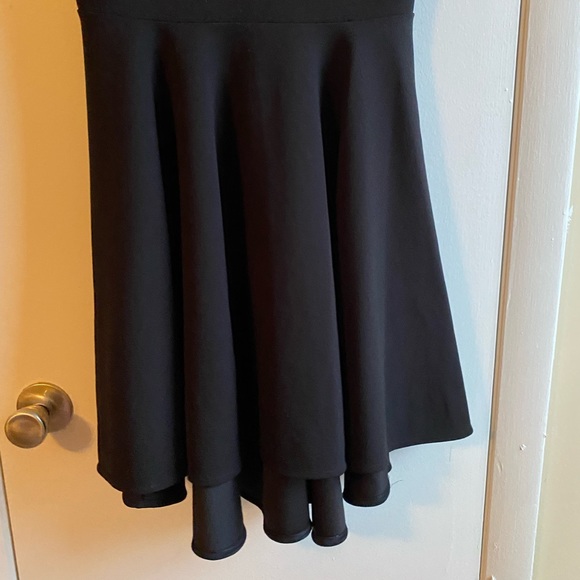 Express women’s black short sleeve skater dress size small - Picture 2 of 5